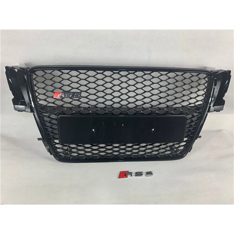 Hot Sale Auto Parts A5 Upgrade To RS5 B8 No Logo Style Honeycomb Mesh Front Grille for A5 Grill 2008-2012