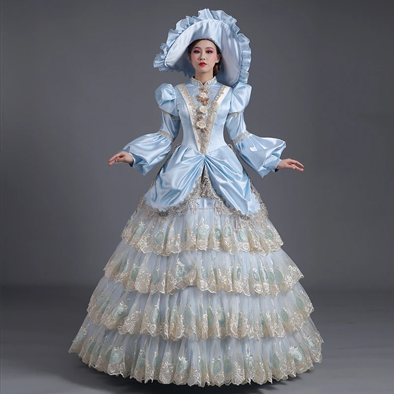 Ballkleid mittelalter liche Marie Court Abendkleider Renaissance Barock historische Abschluss ball Party Kleider Halloween