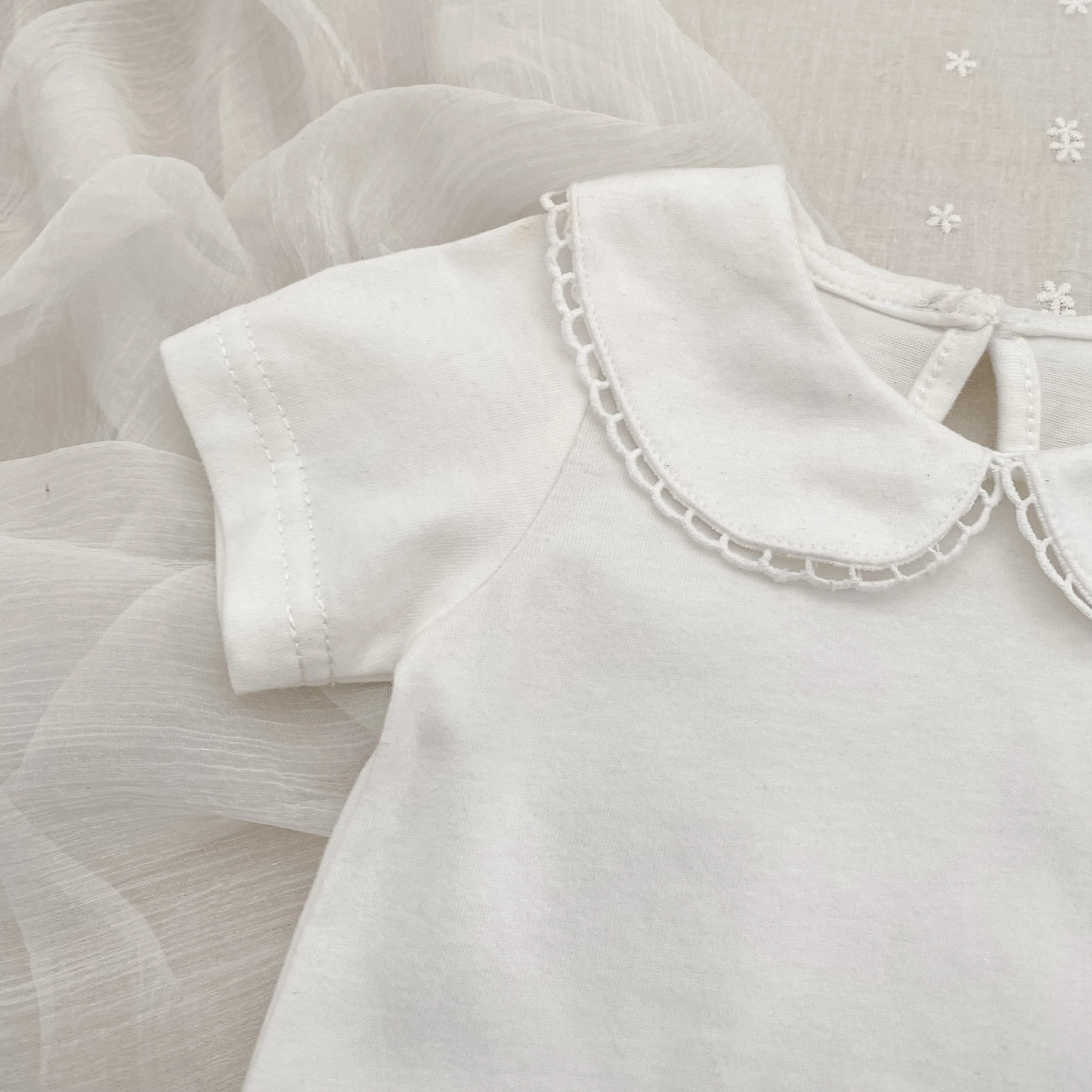0-24M Herbst Baby Mädchen Romper Baby Mädchen Kleidung Kleinkind Neue Mädchen Spitze Kragen Strampler Baumwolle Weiß Infant baby Mädchen Overall – Detail 23