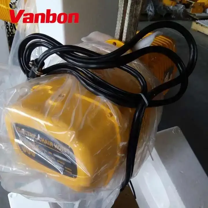 Vanbon electric hoist manufacturer 1 ton 2 ton 3 ton electric chain hoist electric hoist