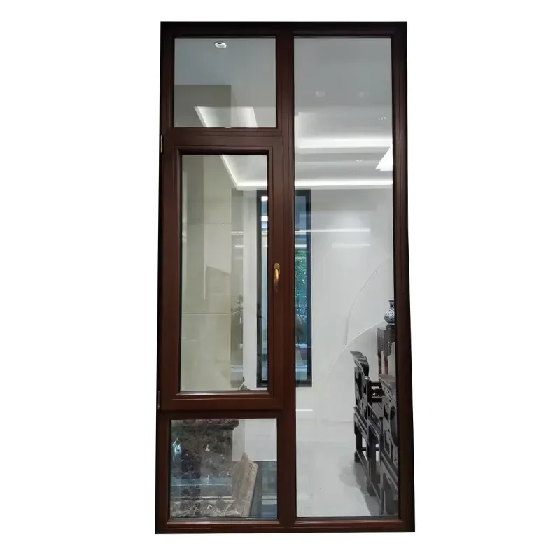 Aluminum Clad Tempered Glass Sliding Horizontal Opening Modern Soundproof Exterior Windows