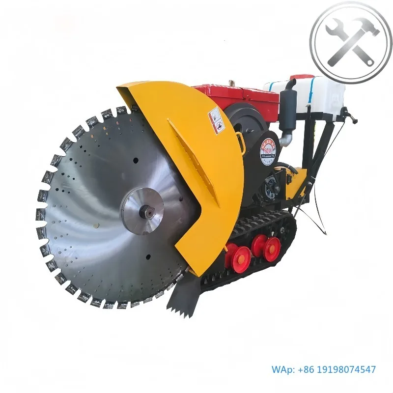 Double Blade Crawler Type Remote Control Concrete Road Cutting