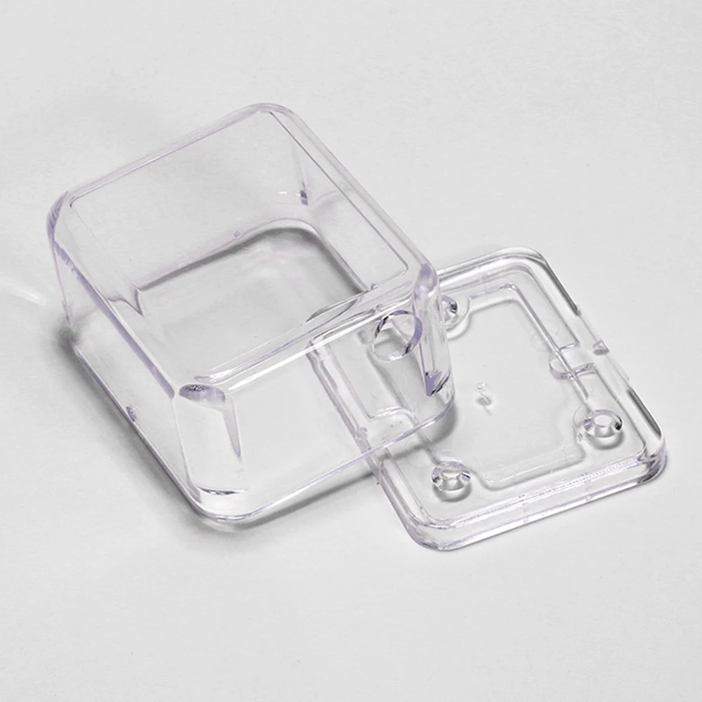 

3 Pcs Music Box Accessories Clear Boxes Diy Hand Crank Instrumental Toy Storage Case Classical