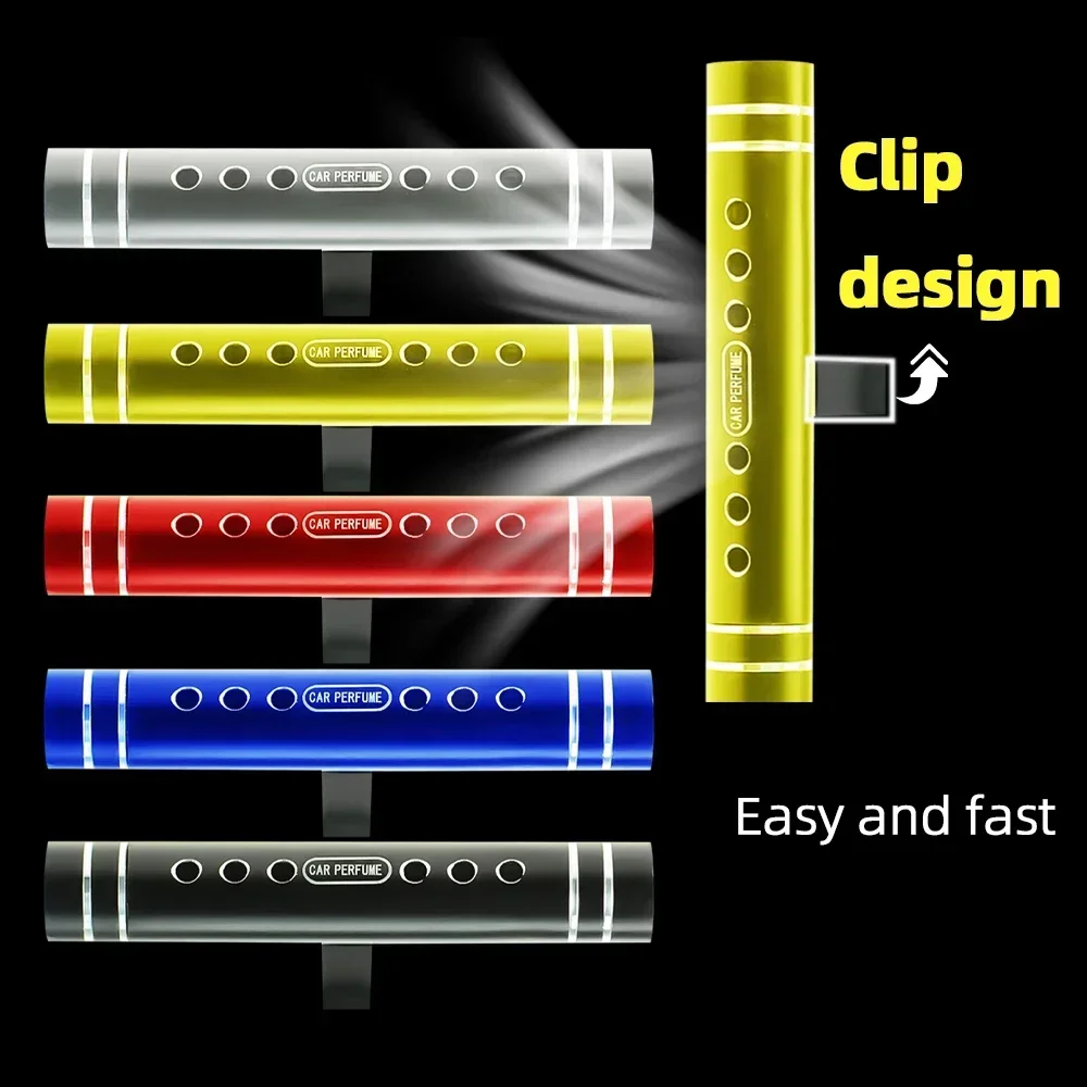 Car Air Freshener Mini Air Conditioner Outlet Perfume Car Aromatherapy Clip Detachable Auto Aromatherapy Stick Diffuser Perfume