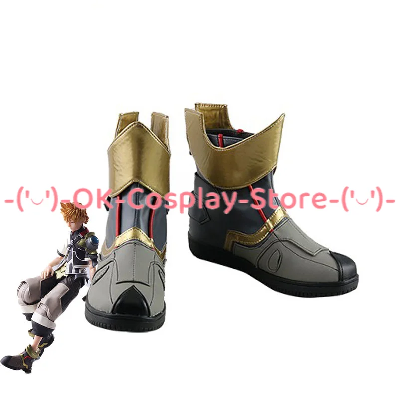 

Sora Cosplay Shoes Game KH Ven Cosplay Props PU Leather Shoes Halloween Carnival Boots Custom Made