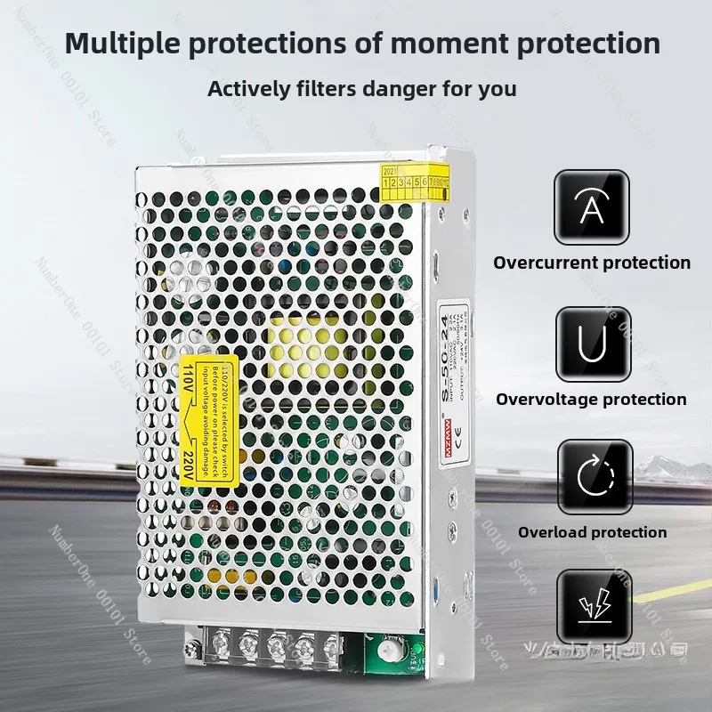 S-50-24/MS-50-12 Transformer 220 to 24V12V5V DC 50W Switching Power Supply
