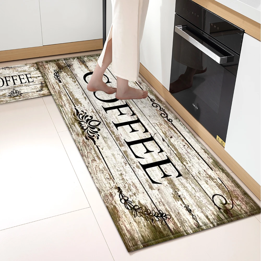 Kitchen Mat House Entrance Doormat Living Room Bedroom Balcony Floor Decoration Carpet Home Bath Hallway Door Anti-Slip Foot Rug