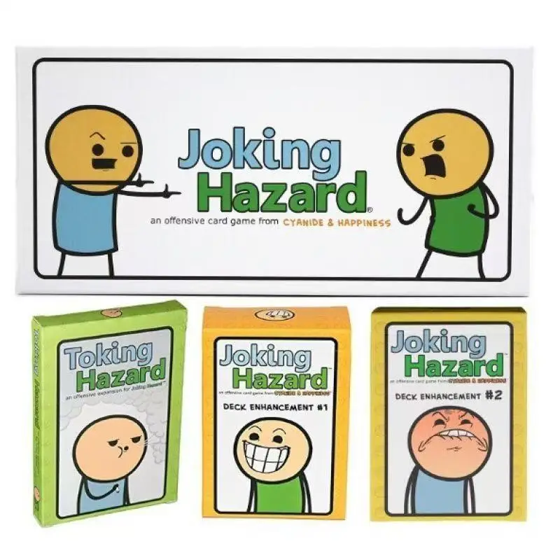Joking Hazard Original Game + Two Expansions Add Your Own Words Cards DIY Custom Meme Party Card Game