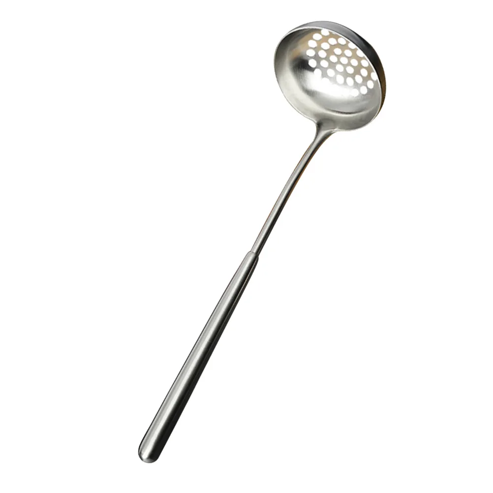 

Stainless Steel Hot Pot Colander Soup Spoon Thick Long Handle Large Capacity Heat Resistant Anti-Scald Kitchen Cookware