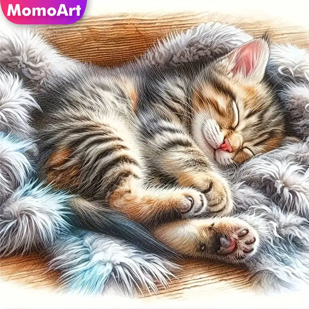 

Momoart Bear Алмазная мозаика животное полная круглая алмазная живопись лунная вышивка Новое поступление ручная работа хобби