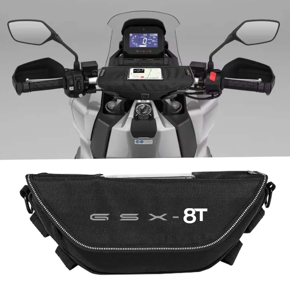 

For GSX-8T gsx-8t 2026 2025 Motorcycle Handlebar Bag Waterproor Storage Travel navigation Bag Tools bag