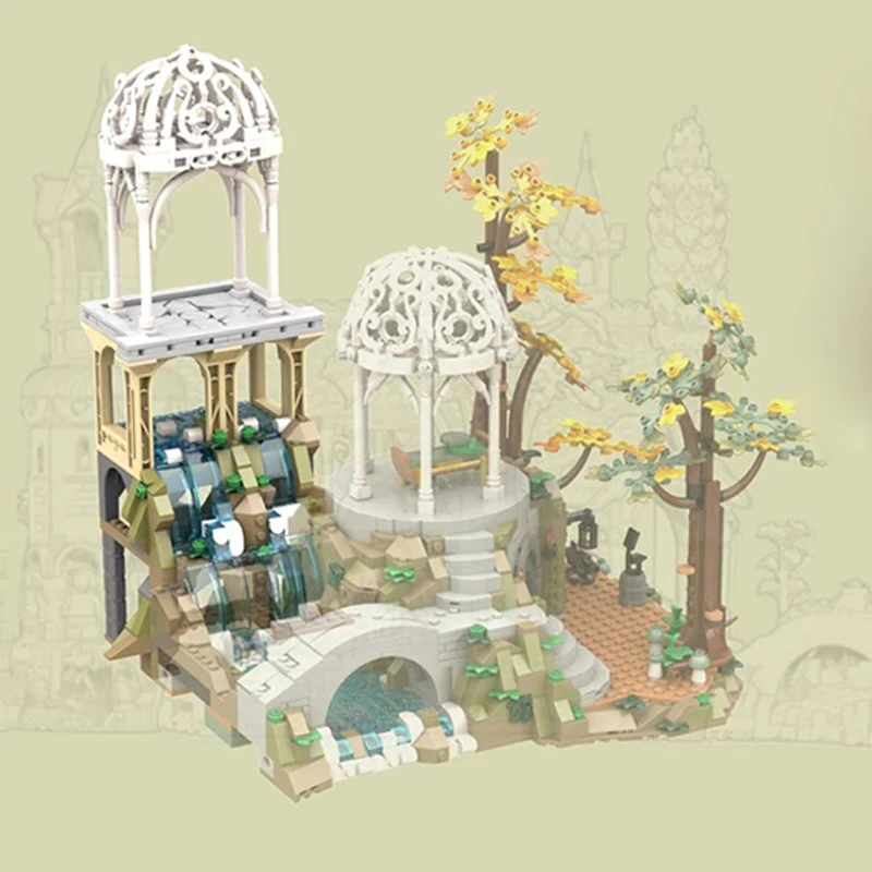 

Ring Movie Model MOC Building Bricks Valley Palace Expansion Part Modular Technology Assemble Children Toys Suit Gifts Holiday