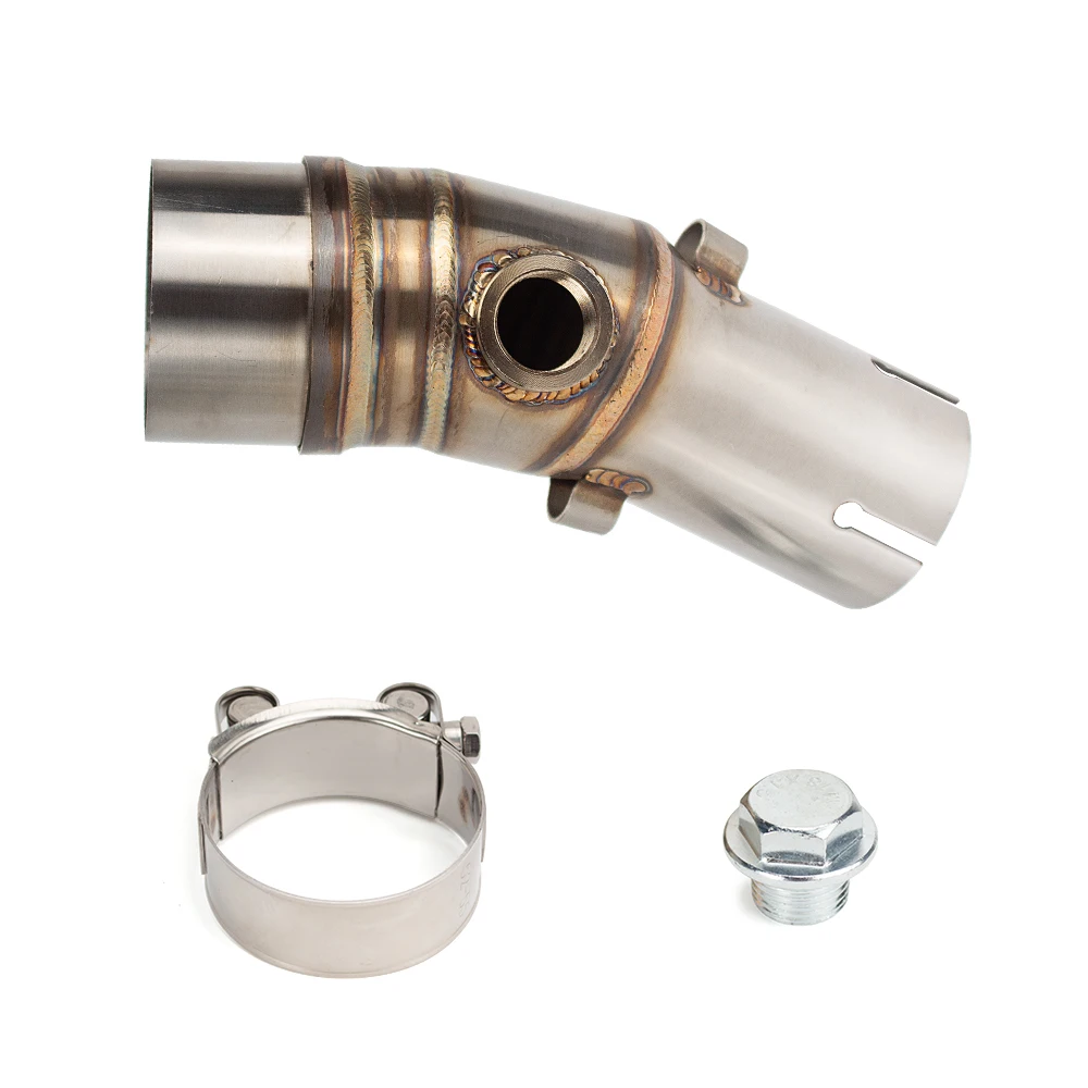 ER6F Exhaust Middle Link Pipe for Kawasaki ER6N ER6F 2006-2022 51MM interface Motorcycle Exhaust Pipe Sports Street Bike Kit view 4