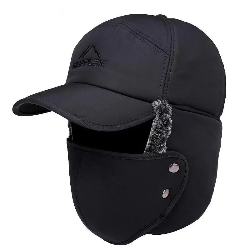 AliExpress NONE 2025 Winter Warm Thickened Artificial Fur Baseball Hat Men's and Women's Cycling Skiing Extreme Cold Hat Fishing Hat Outdoor