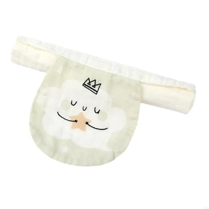 

Q22D Burp Sweat Absorbent Cloths Thick Cotton Face Back Wash-Cloth Cartoon Print Breathable Back Sweat Towel Baby Essential