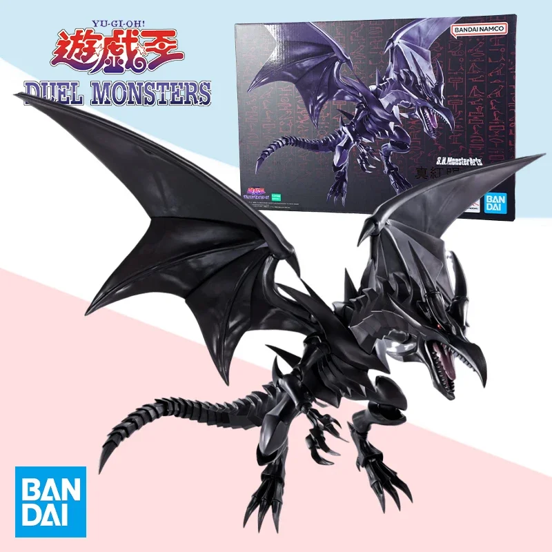 Bandai Original Box S.H. MonsterArts SHM Red Eye Black Dragon Action Anime Character Model Statue Children's Assembly Toys Gift