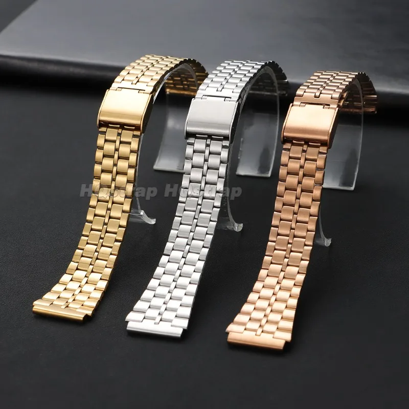 18mm Metal Watch Strap for Casio F-91W AE1200 AE1300 AQ230 F105 F108 A158W A168 Universal Stainless Steel Ultra-thin Bracelet view 3