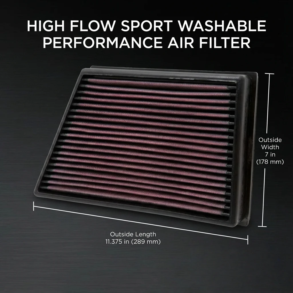 For Land Rover Discovery Sport L550 Range Rover Evoque L538 Freelander LR2 2.0 2.2 2011-2018 High Flow Sport Washable Air Filter