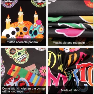 Mexikanischer Tag des toten Hintergrund 12 Hauptverkäufe Mexikanischer Stempel - №3