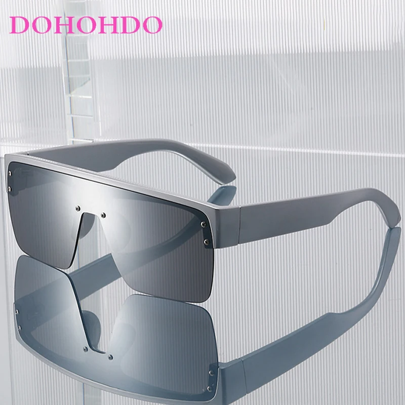 

Fashion Design Mens Sunglasses Luxury Punk Oversized One - Piece Glasses Women Outdoor Traveling Driving Eyeglasses UV400 Gafas