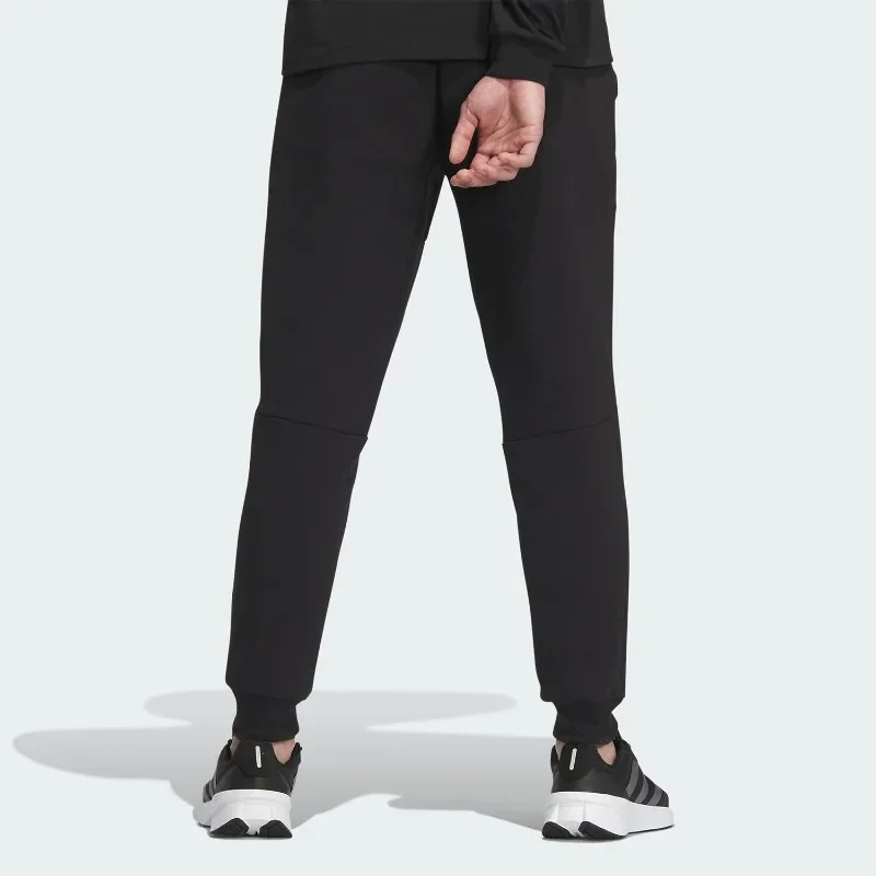 Adidas Thin Summer Fabric High Rise Waist Cuffed Jogger Slant Pockets Travel TrousersIX8349