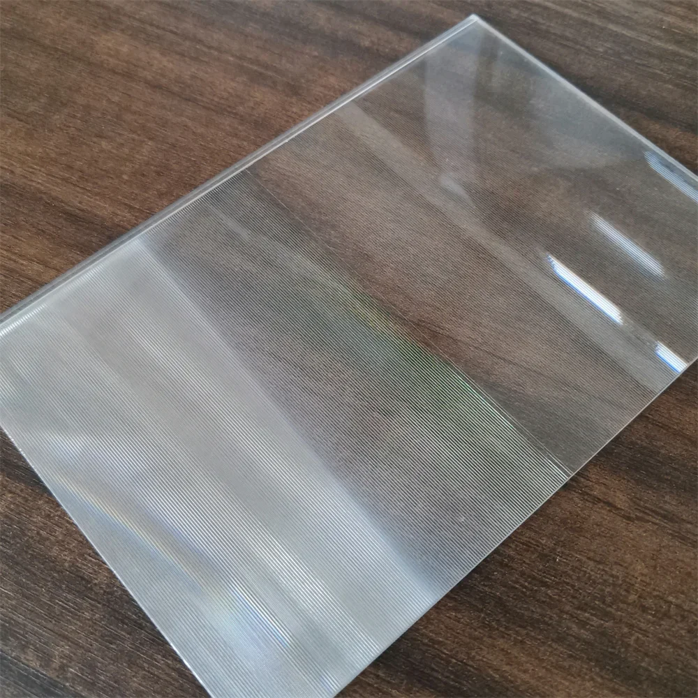 100X150MM/82x138mm  Focal Length 120MM PMMA Linear Fresnel Lens Parallel Strip Light Type Threaded Optical Lens