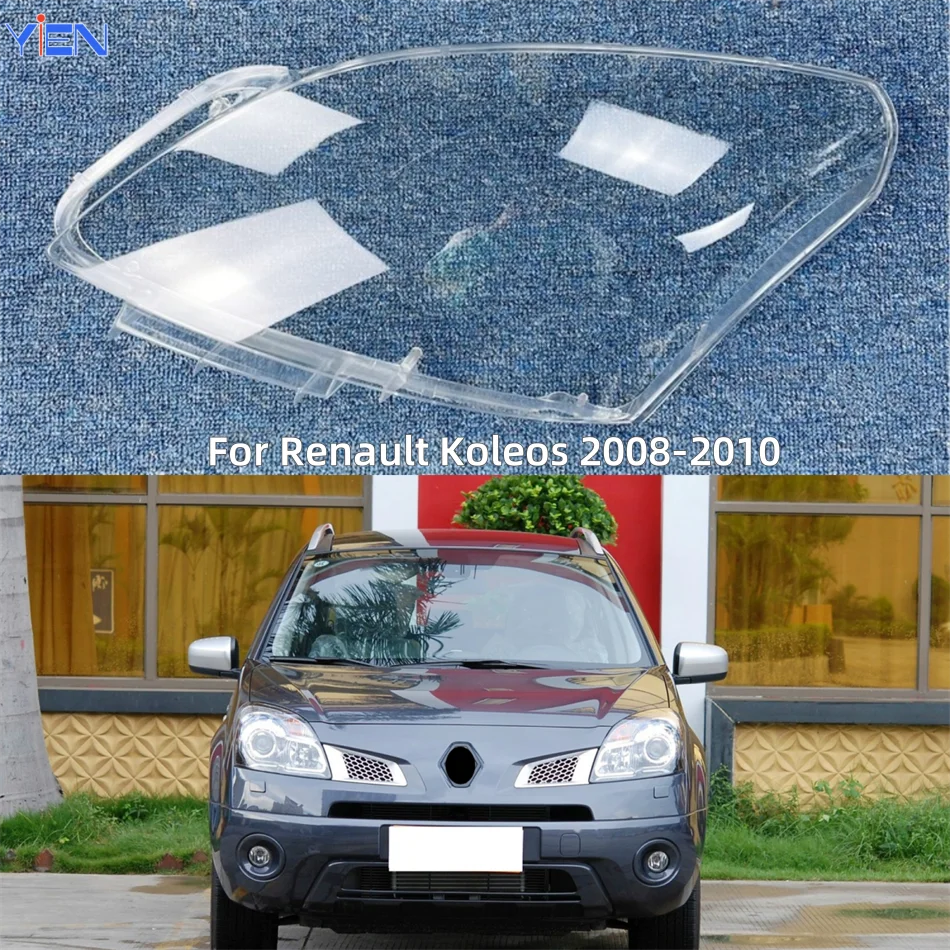 

For Renault Koleos 2008 2009 2010 Auto Accessory Lampshade Headlamp Car Front Headlight Lens Cover Lights Shell