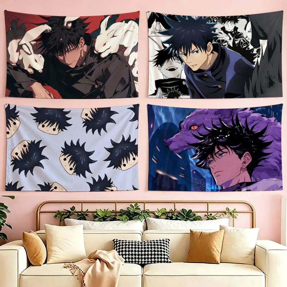 

Fushiguro Megumi Anime flag Suitable For Party Club Outdoor Interior Wall Decoration Banner Fans Gift