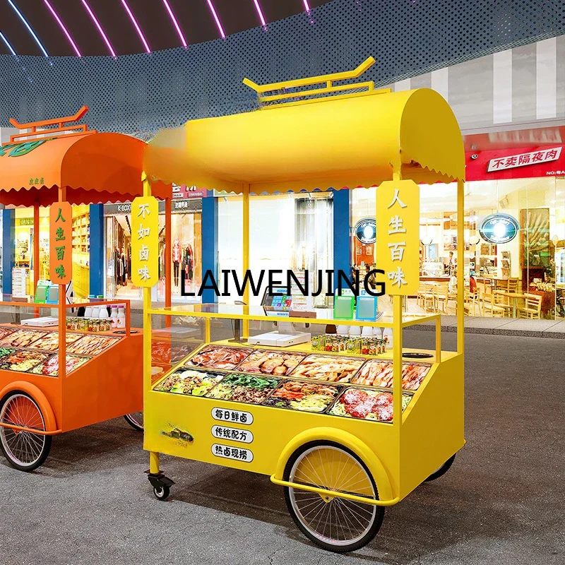 

night market scenic spot stall food street snack car hot braised dishes multi-functional mobile dining car display