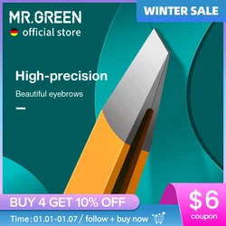 MR.GREEN-Pinzas para cejas, extractor de pelos finos de Belleza del cabello colorido, pinzas para cejas inclinadas de acero inoxidable, herramientas de maquillaje para eliminación