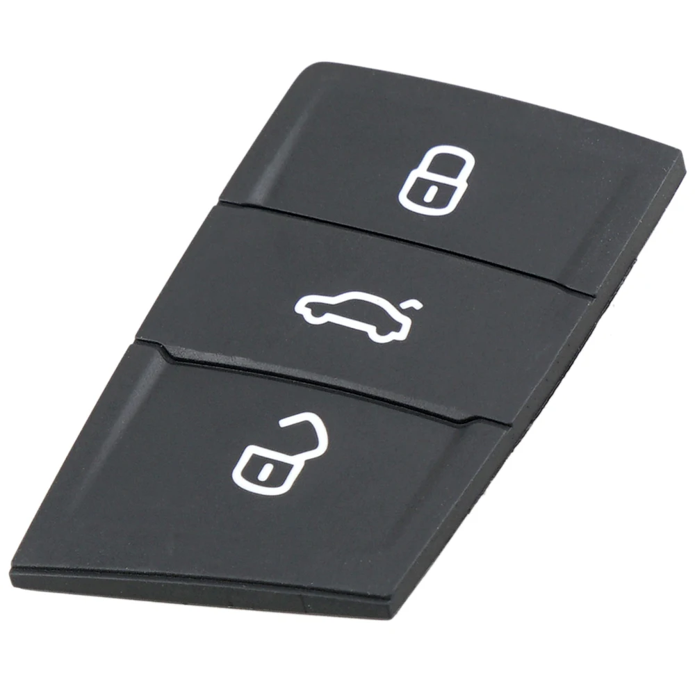 Coque de clé de voiture en caoutchouc à 3 boutons, télécommande intelligente automatique, porte-clés, adaptée pour Golf 5 4 7 Mk4 6 Octavia A7 Seat