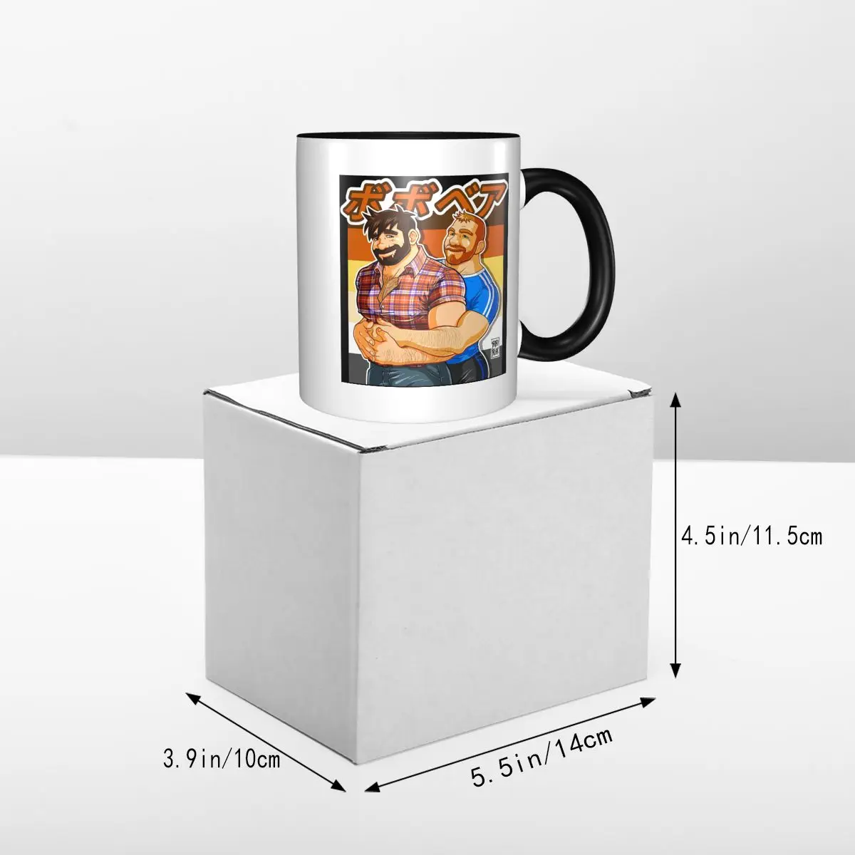 Gay Pride Adam And Ben Like To Play Bobo Bear Lgbt Art Mug Ceramic Coffee Cups Tea Mugs Milk Cup Drinkware Gifts for Woman Man view 5