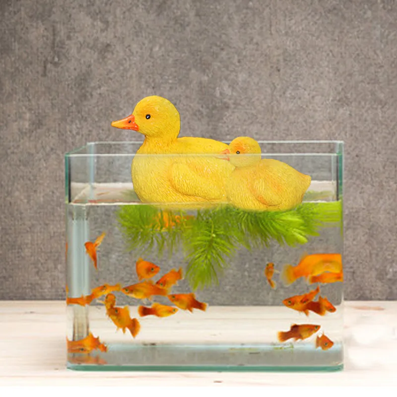 Simulated Animal Floating Duckling A Pair Of Courtyard Garden Villa Kindergarten Pool Fish Tank Decorative Ornaments