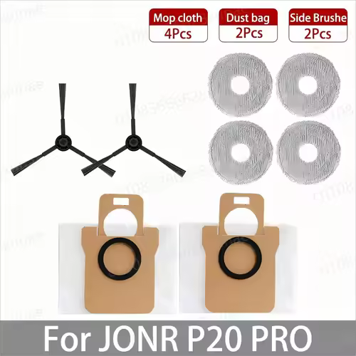 For JONR P20 PRO / T5 Pro Robot Vacuum Cleaner Accessories Main Side Brush Hepa Filter Mop Cloth Dust Bag Replacement - Image 13