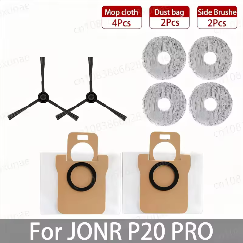 For JONR P20 PRO / T5 Pro Robot Vacuum Cleaner Accessories Main Side Brush Hepa Filter Mop Cloth Dust Bag Replacement - Image 13