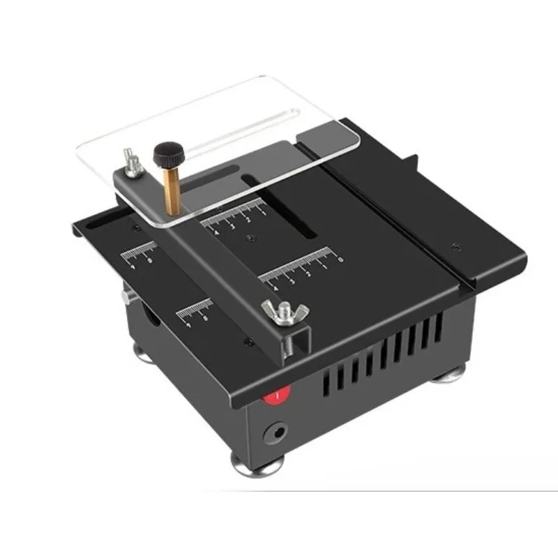 Mini Desktop Table Saw for Home DIY Small Woodworking Electric Saw Precision Model Cutting Saw Miniature Hobby