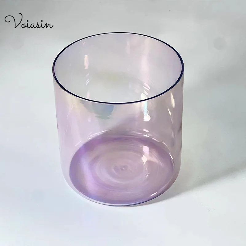 Light Purple Transparency 6-8Inch, Top Alchemy Clear Quartz Crystal Singing Bowl, Sound Therapy, High-end Series Bowls Set