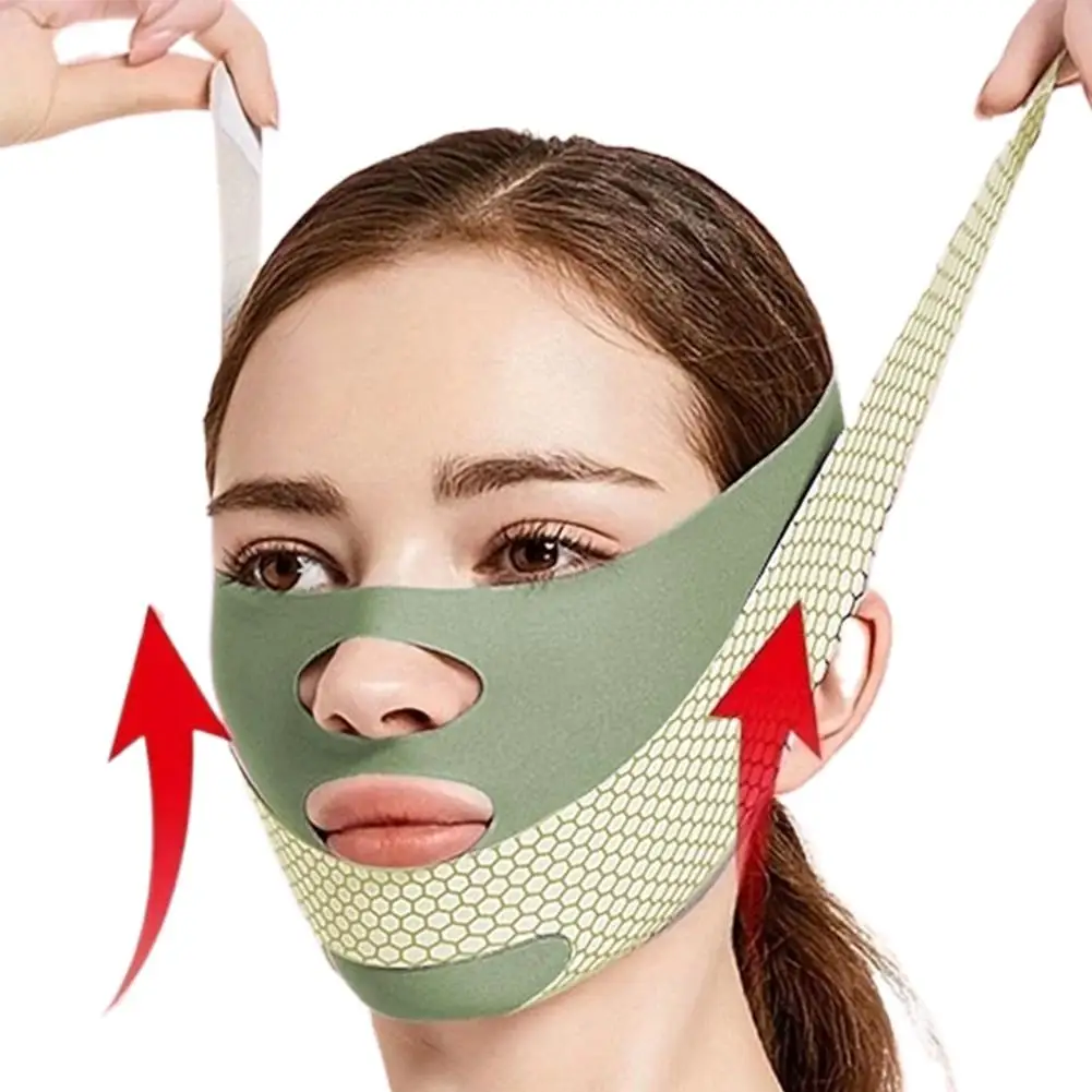 قناع نوم لنحت الوجه من بيوتي، قابل للتعديل على شكل حرف V، حزام رفع الوجه يقلل من الذقن المزدوجة، قناع شد الوجه للعناية بالبشرة #5
