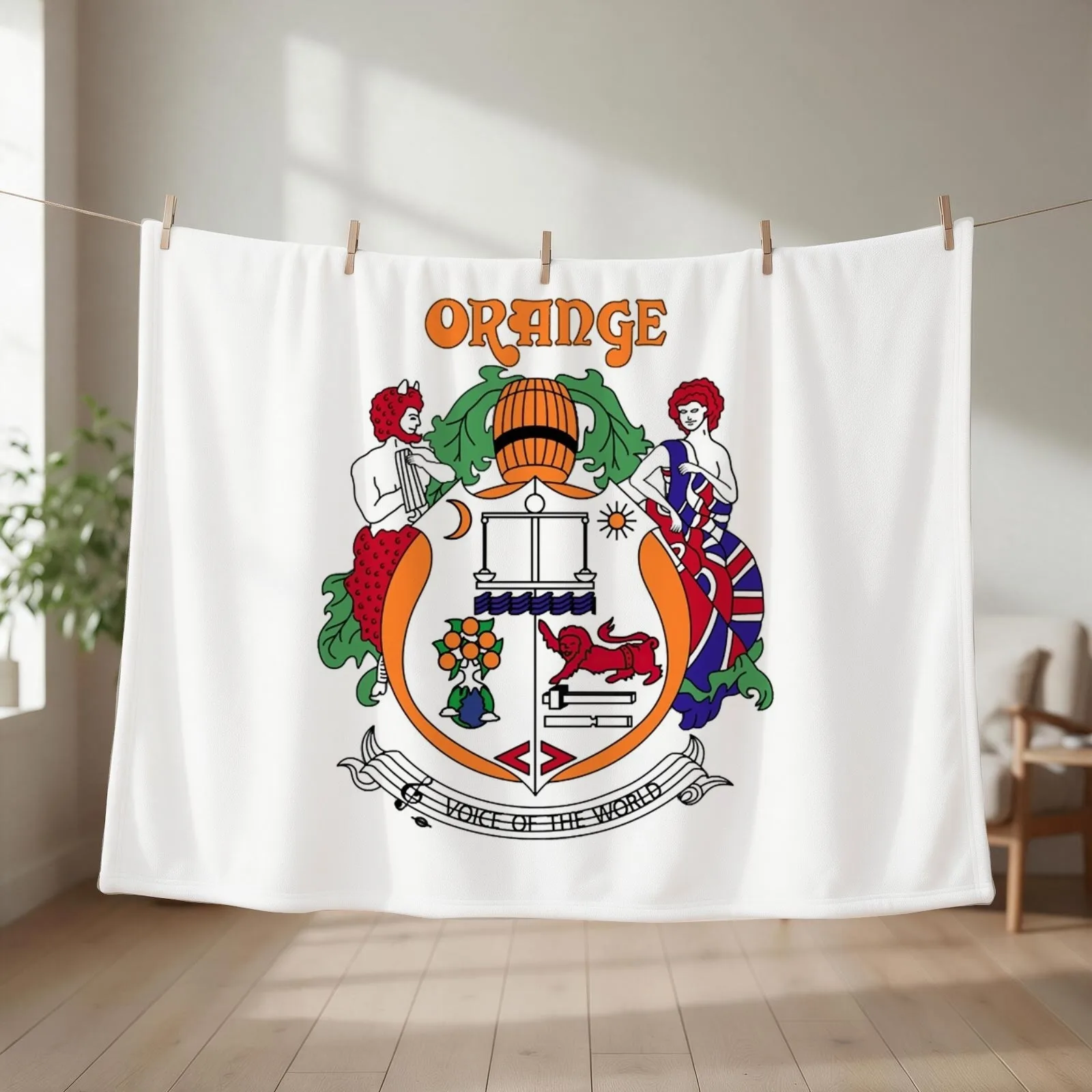 Orange Amps Vintage Crest Throw Blanket manga Decoratives warm for winter Luxury Designer Blankets