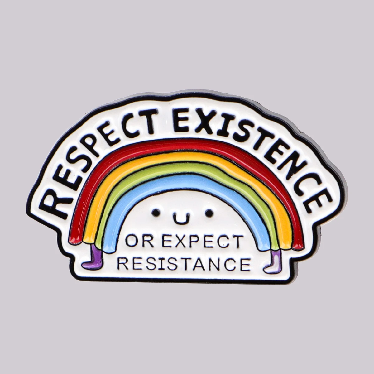 Rainbow Enamel Pin …