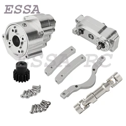 All Metal Prefixal Gearbox Transfer Case Front Motor Transmission for 1/10 RC Crawler Car Axial SCX10 I Upgrade Parts