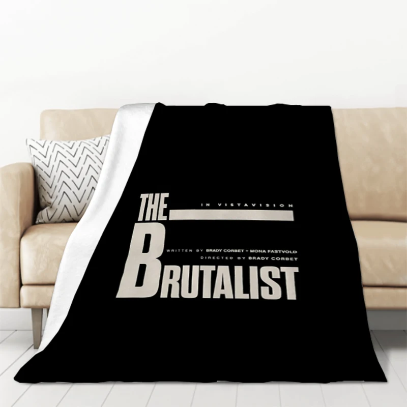 2024 Year the Best Movie the Brutalist Blanket King Lid Throwing Soft Plaid With Print Sofas Blankets for Decorative Sofa Catnap