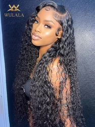 30 40 46 Inch Deep Wave Lace Front Human Hair Wig 13x4 Brazilian Pre Plucked Lace Front Wig 13x6 Hd Lace Frontal Wigs For Women