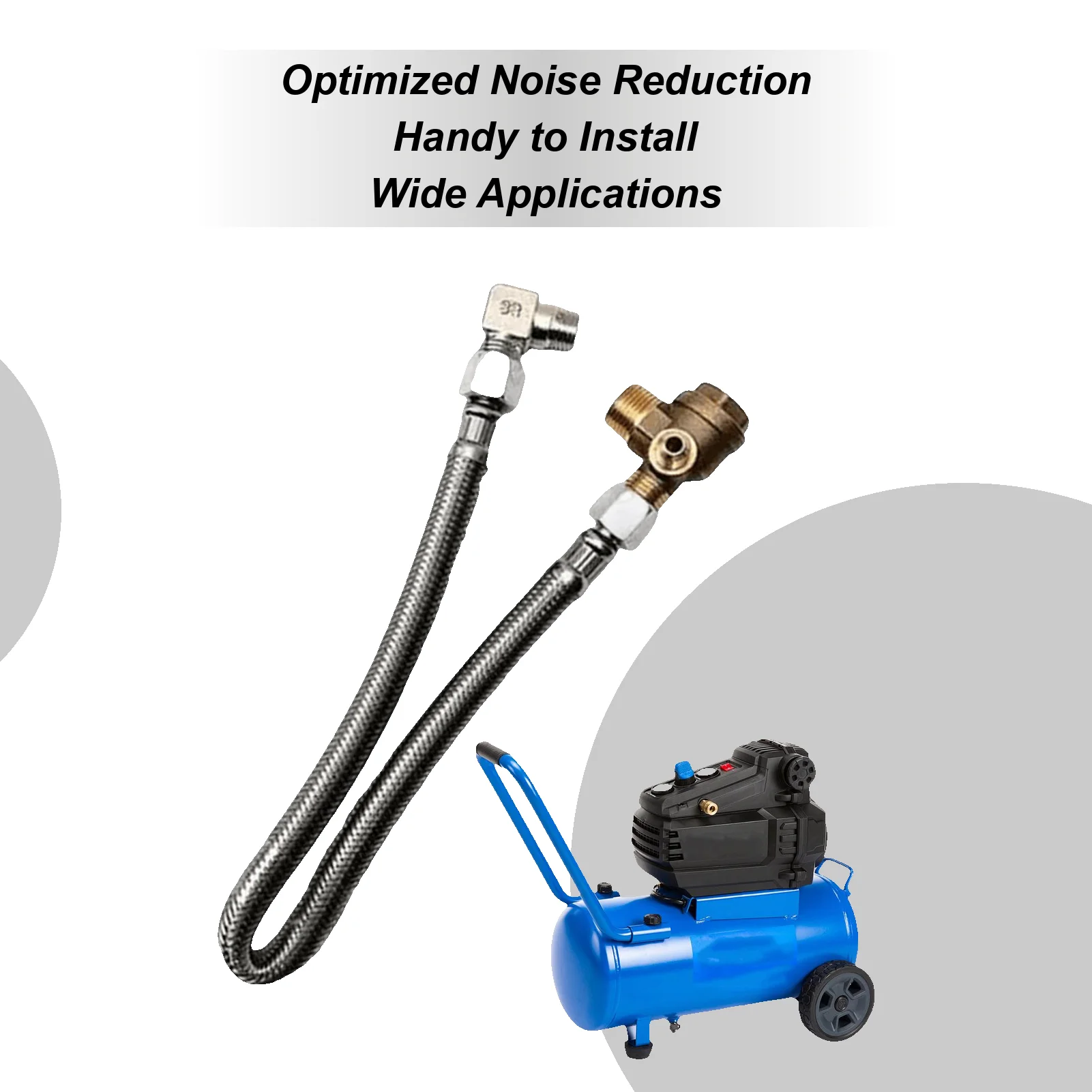 

Сменная трубка для воздушного компрессора, фитинг управления обратным потоком, бесшумный шланг воздушного компрессора с обратным клапаном для морского грузовика, сада
