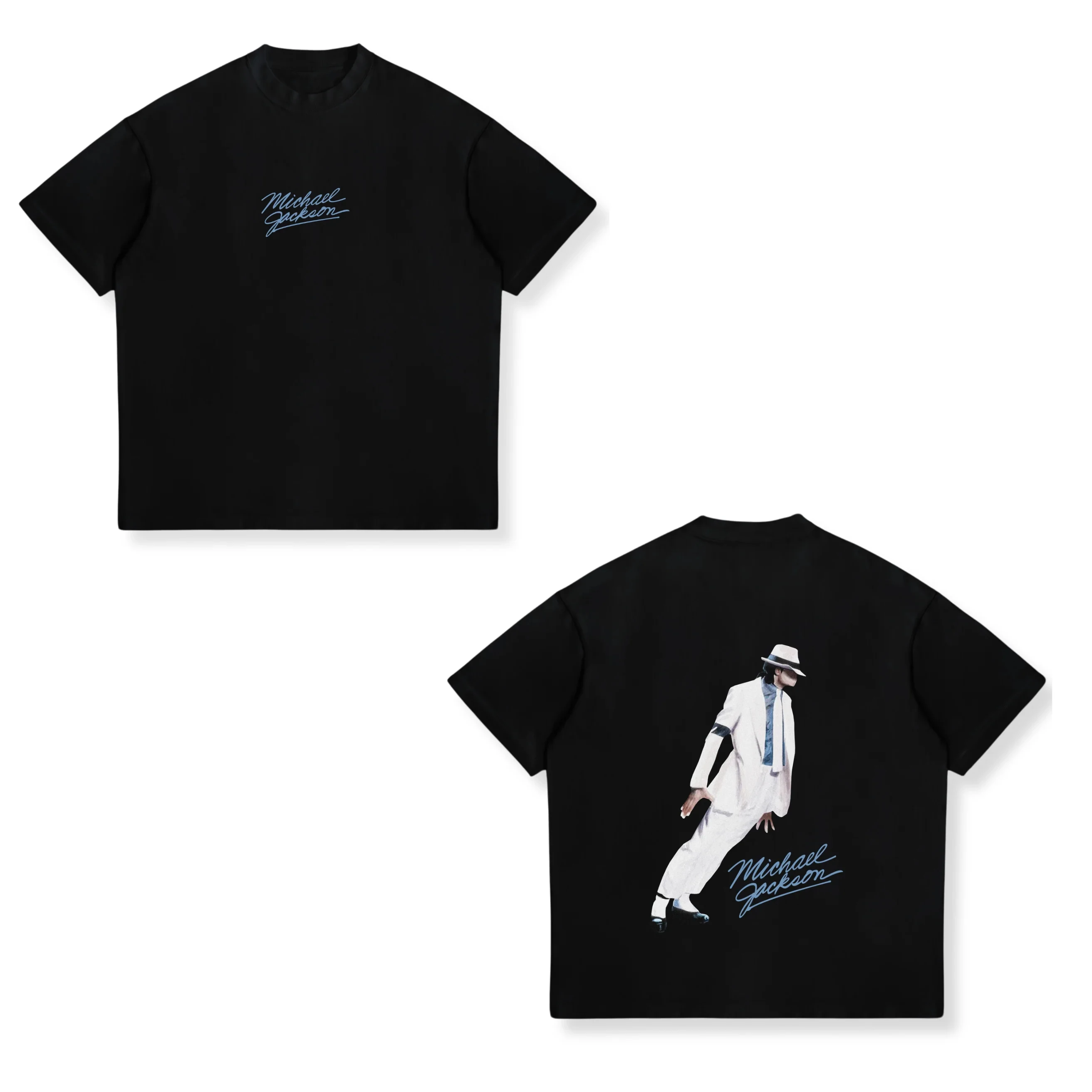European and American Tribute To Classic Michael Jackson Michael Jackson Short-sleeved Men's and Women's Trend T-shirt