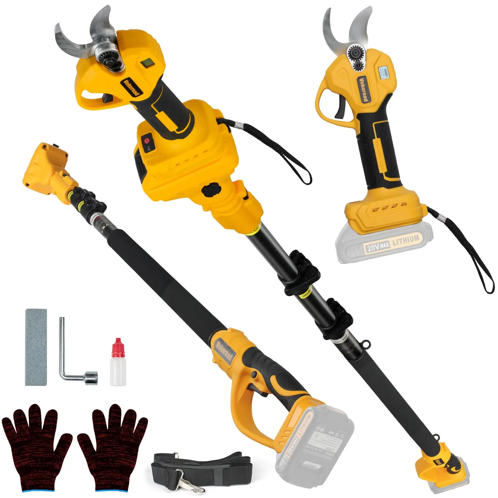 2-in-1 Electric Pruning Shears Cordless for DeWALT 20V MAX Electric Power Pruner Max 1.5