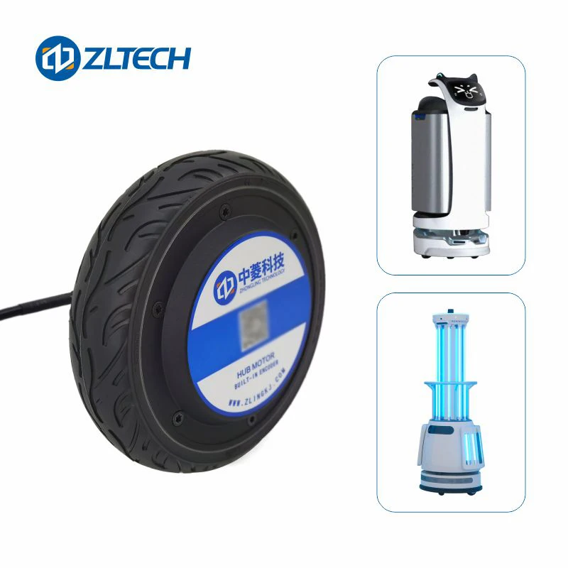 High Power 6.5 Inch 24V 120kg Load 5.5N.m 150W 200RPM DC Brushless Servo Electric Wheel Hub Motor Kit for AGV Car