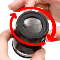 10X Adjustable Focus Magnifyer With USB Charging Cylindrical Magnifying Glass For Jewelry And Jade Identification