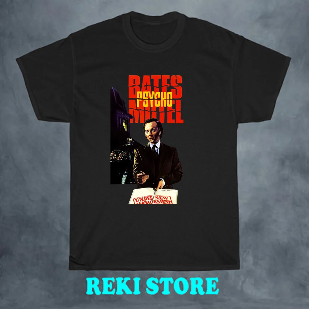 

Bates Motel Horror Movie Men's Black T-shirt Size S-5XL