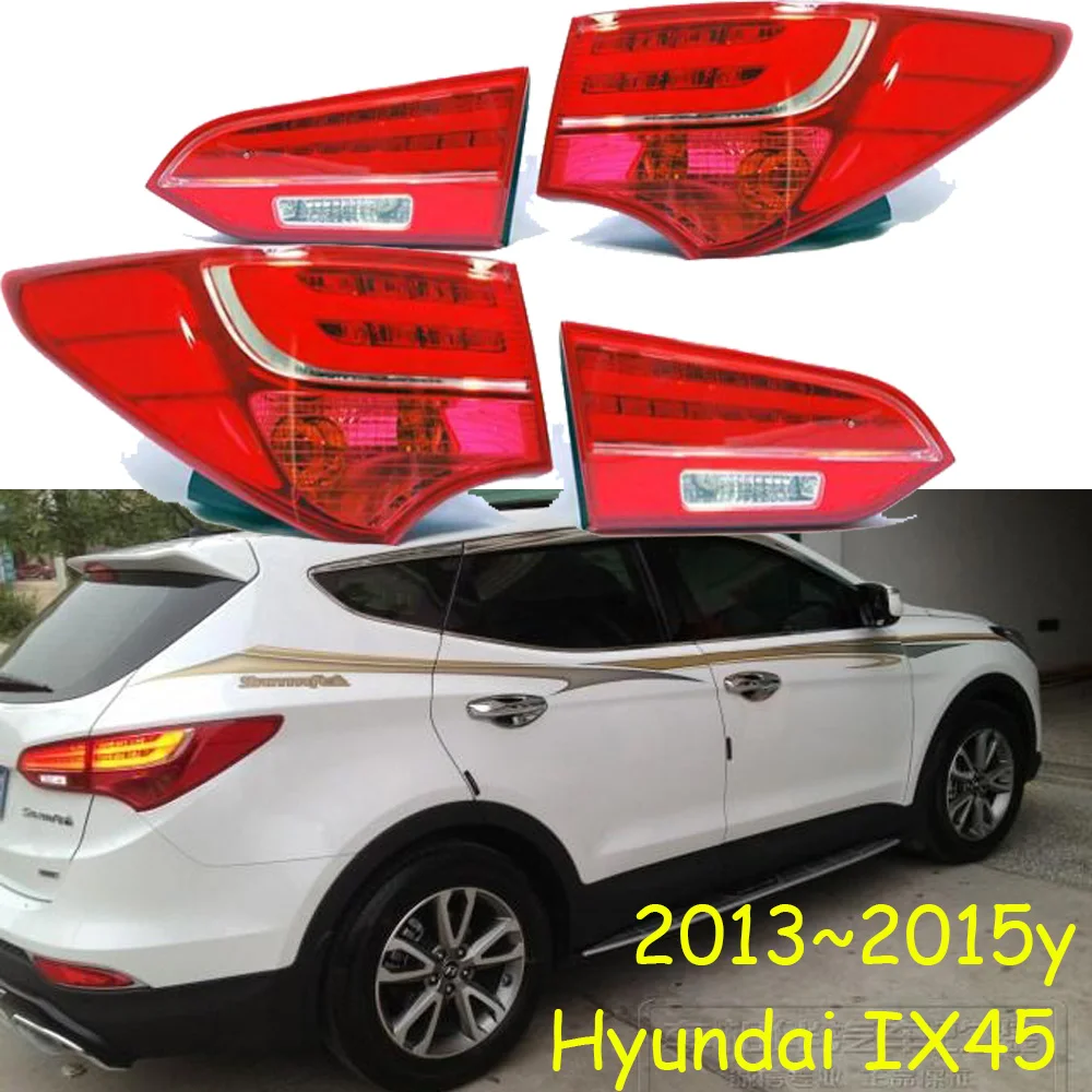 1pcs car accessories bumper santa Fe tail light for Hyundai IX45 taillight Taillamp LED 2013~2015y for Hyundai IX45 fog lamp